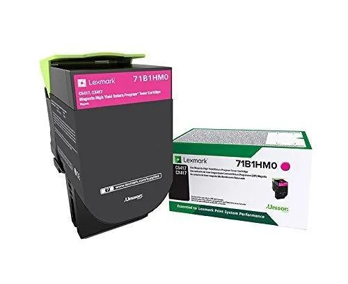 Lexmark Lexmark 71B1HM0 Magenta High Yield Toner Cartridge 3500 Pages — product photo