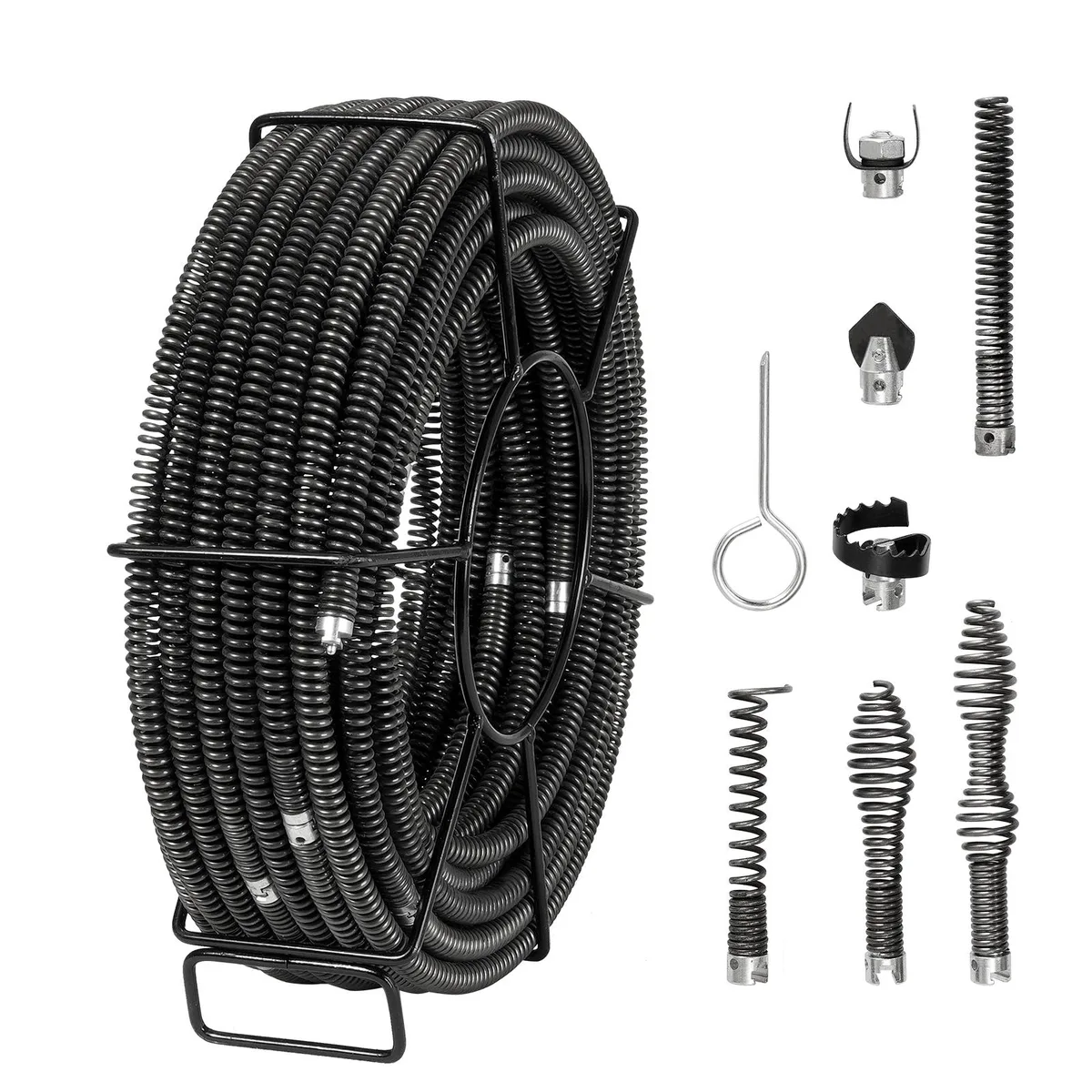 VEVOR VEVOR Drain Cleaning Cable 100 FT x 5/8 Inch with 7 Cutters — product photo