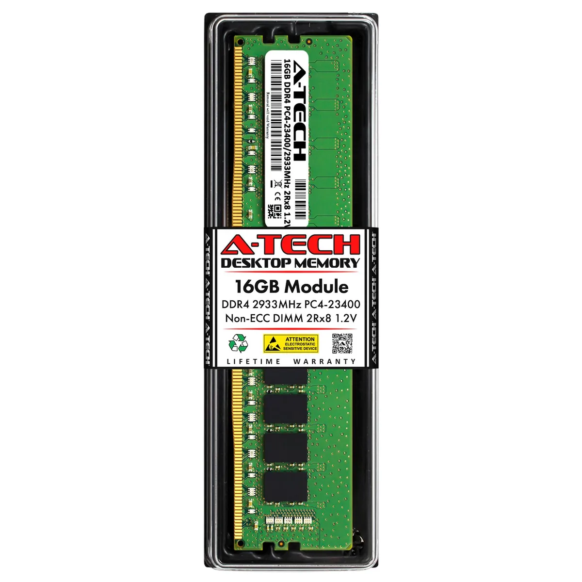 A-Tech A-Tech 16GB DDR4 2933 CL21 1.2V 288-Pin Desktop RAM — product photo