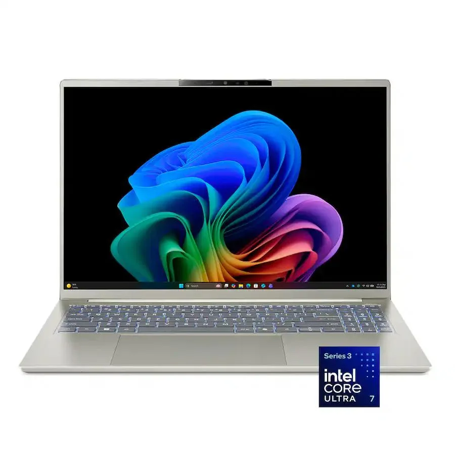 Acer America Acer America Swift Go 16 AI Copilot+ PC 16 OLED Touch Laptop Intel Core Ultra 7 355 32GB 1TB Vapor Silver — product photo