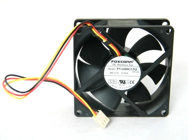 SXDOOL SXDOOL PVA080G12Q 80mm 4500-4999 RPM 3-pin case fan — product photo