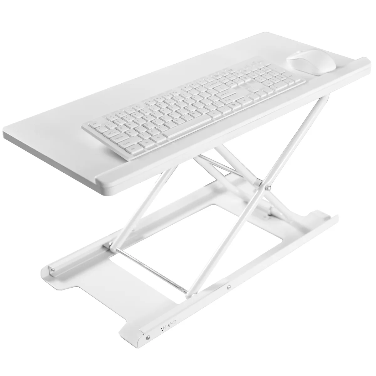 VIVO VIVO White Ergonomic Scissor Lift Keyboard Riser 27 — product photo