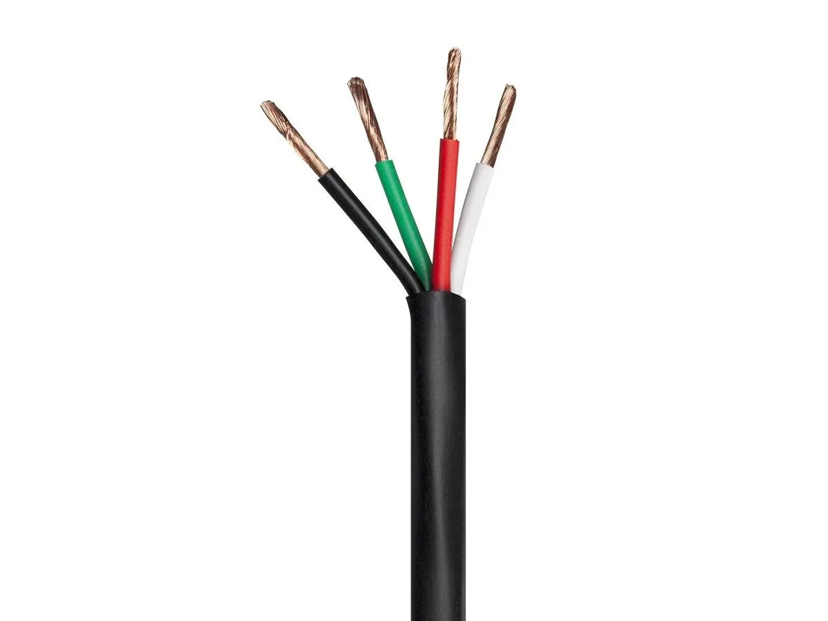 Monoprice Inc. Monoprice 113728 Speaker Wire CMP 4-Conductor 16AWG 500ft Black — product photo