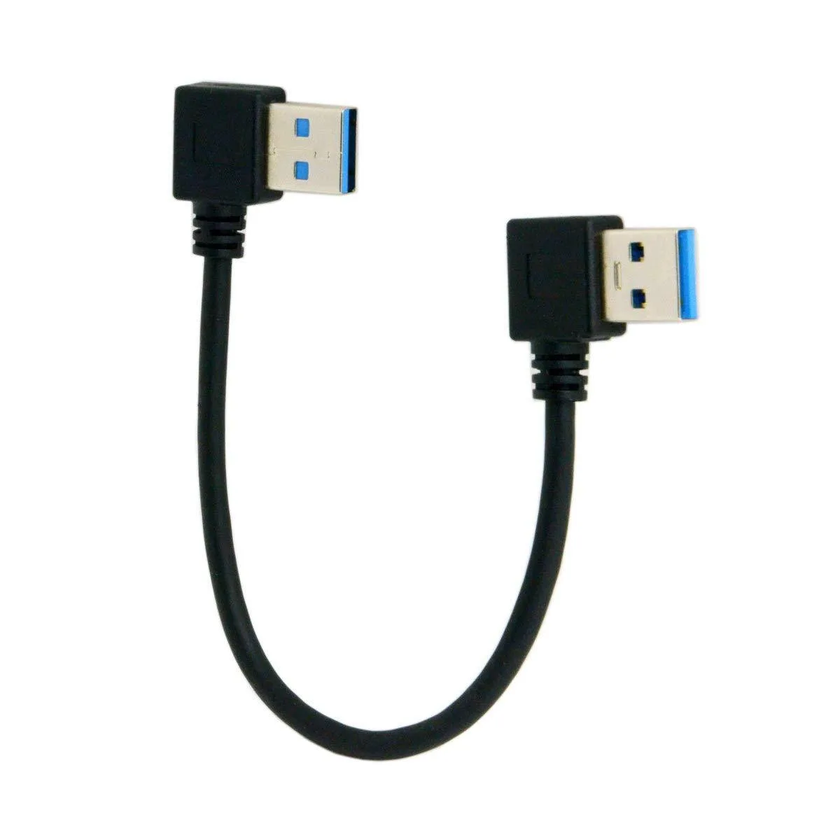 Fervit Fervit USB 3.0 Type A Male 90° Left to Right Angled Extension Cable 20cm — product photo