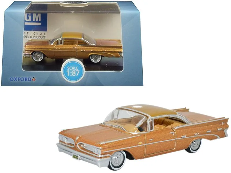 Oxford Diecast Oxford Diecast 1959 Pontiac Bonneville Coupe Canyon Copper Metallic 1/87 Scale Vehicle — product photo