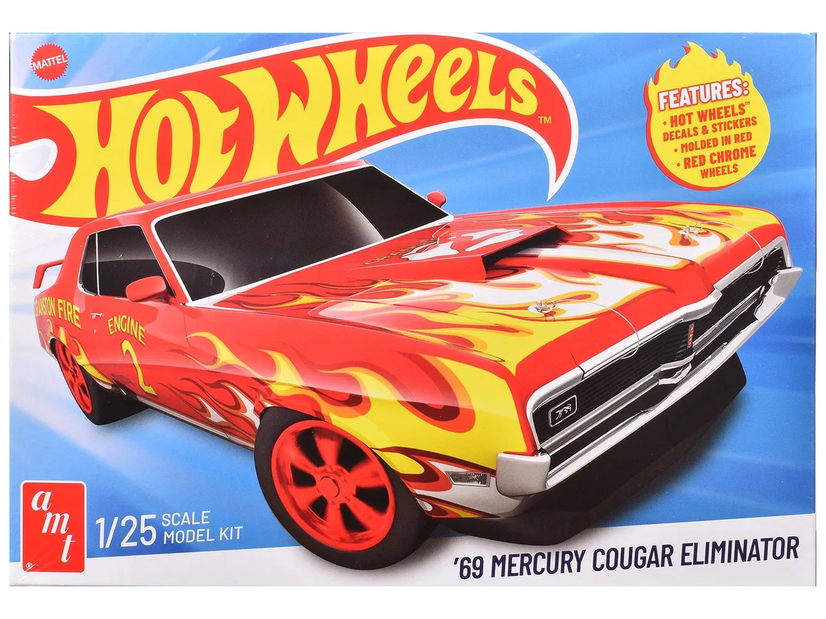 AMT AMT AMT1527 1/25 Scale 1969 Mercury Cougar Eliminator Hobby Collectible — product photo