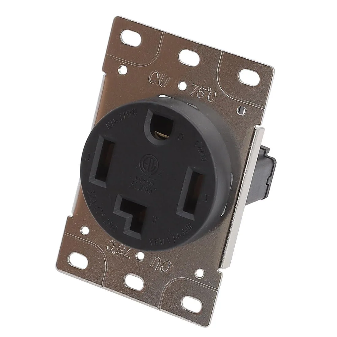 LORDWORLD LORDWORLD NEMA 14-30R 30A 125/250V 2P3W Flush Receptacle — product photo