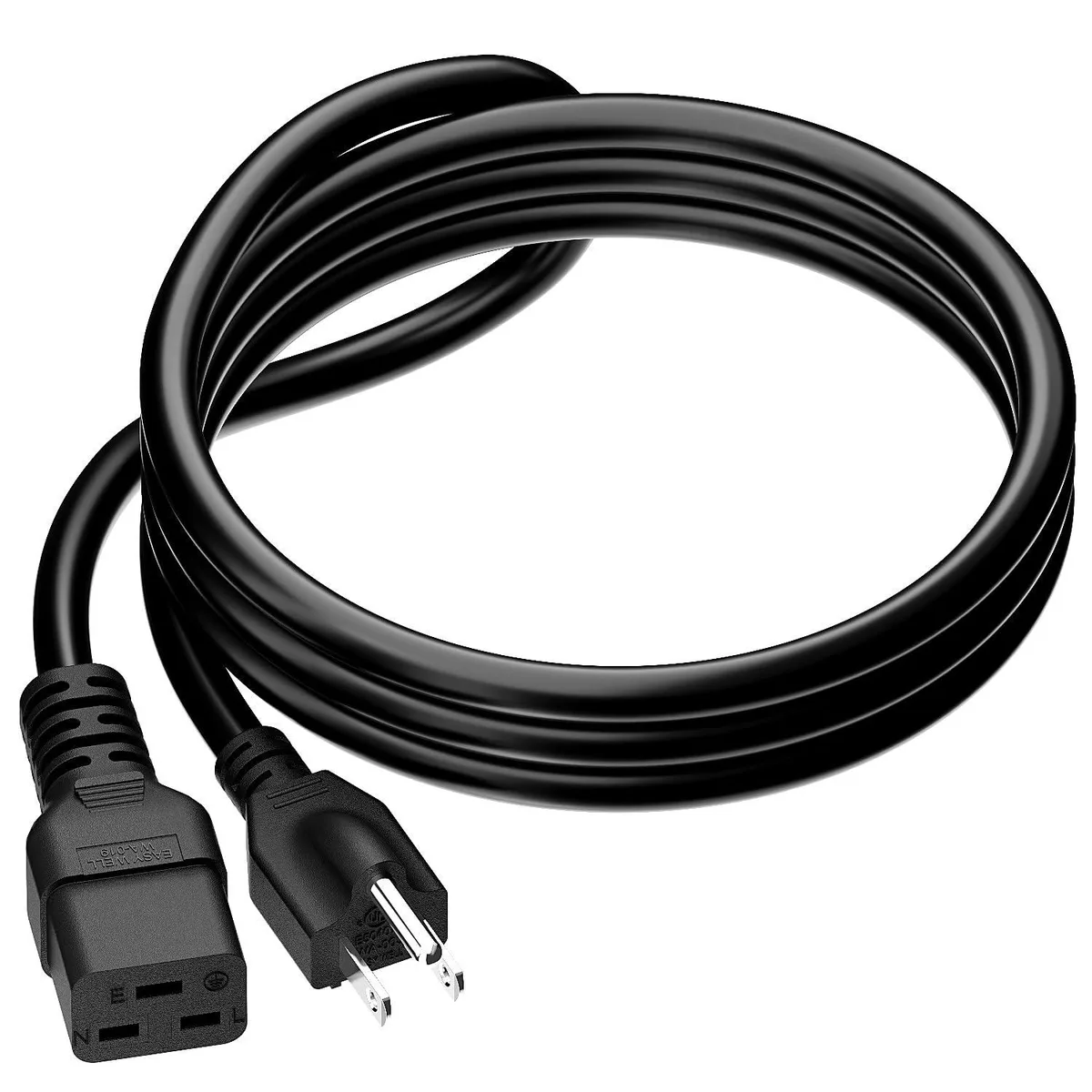  DEALTUS NEMA 5-15P to C19 Power Cord 14AWG 20A 125V 6ft — product photo