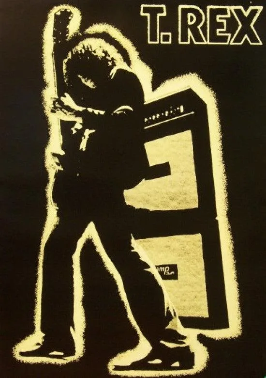 T-Rex Electric Warrior poster print on heavy stock paper, 24 by 36 inches