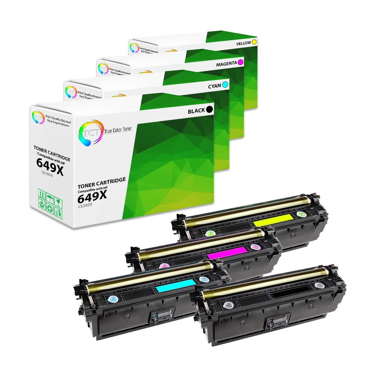 True Color Toner True Color Toner 649X 648A 4 Pack High Yield Toner Cartridge — product photo