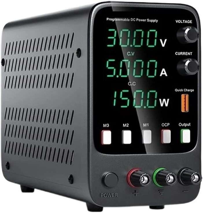 Compact desktop server chassis with front LED display and control knobs