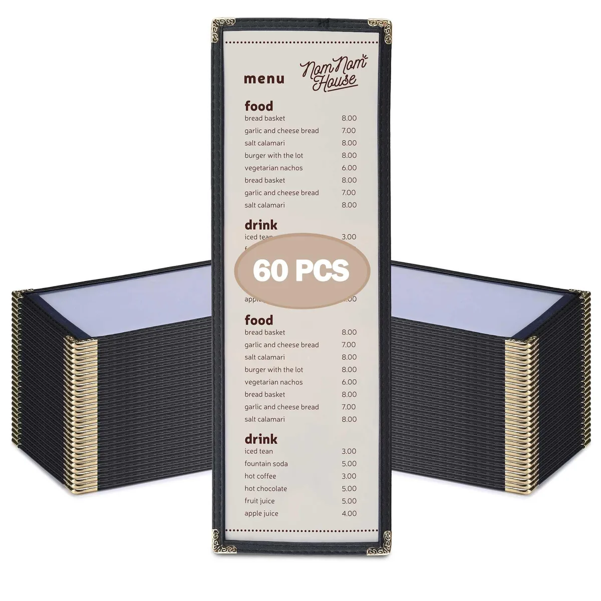 Yescom USA, Inc. Yescom USA, Inc. 26MNC031-414P1-06-30X2 60 Pcs Menu Covers 4.25 x 14" accessory — product photo