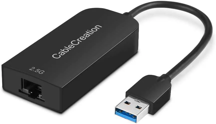 CableCreation CableCreation USB 3.0 to 2.5G Ethernet Adapter Black — product photo