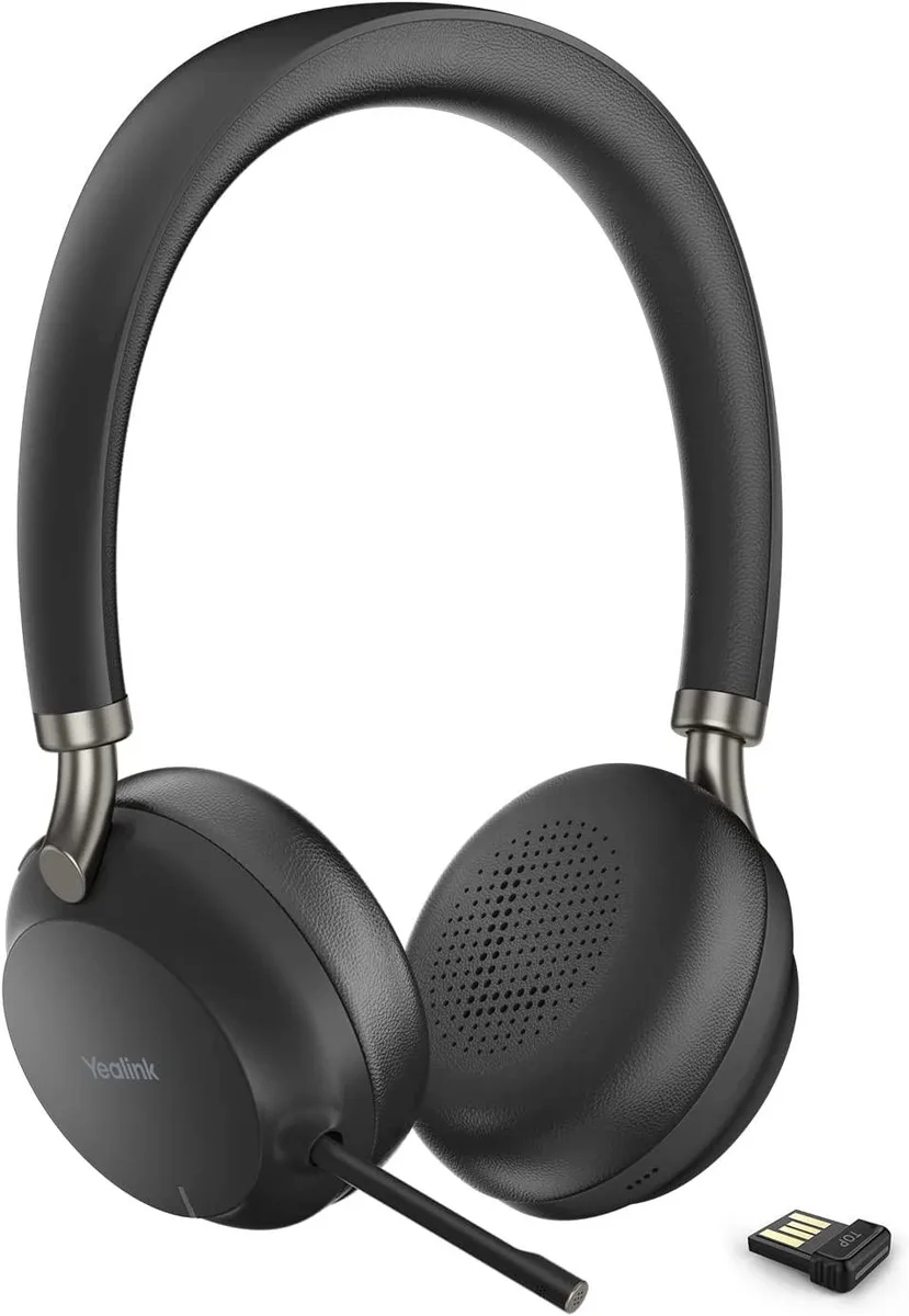 Yealink Network Technology Co., Ltd Yealink Network Technology Co., Ltd BH72-Lite Bluetooth headset MS Teams Black USB-A 40h battery — product photo