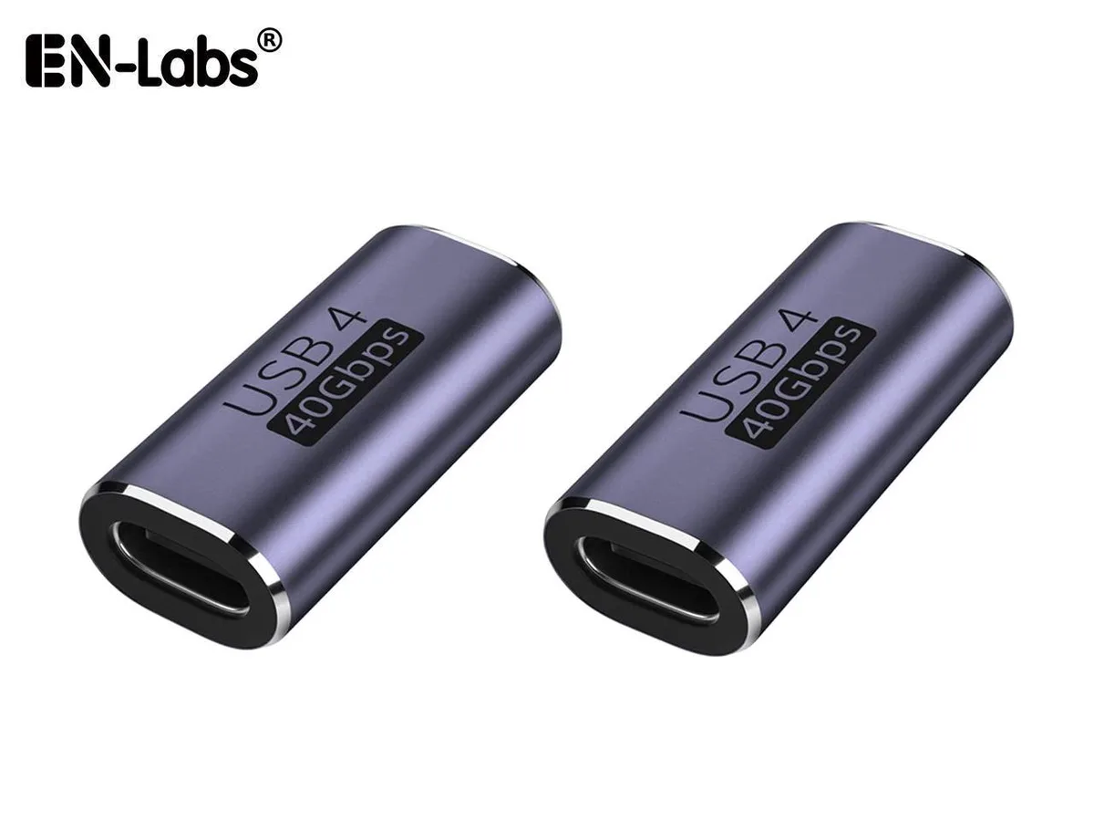 EN-Labs EN-Labs USB 4.0 Type-C Coupler 2 Pack 40Gbps 100W 8K@60Hz — product photo