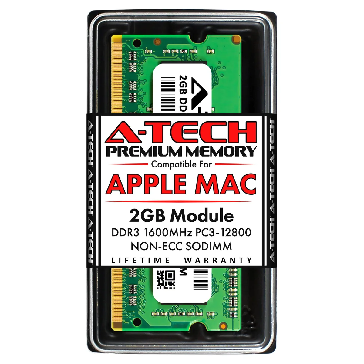 A-Tech A-Tech 2GB DDR3L 1600 SODIMM 204-Pin Apple Mac memory upgrade — product photo