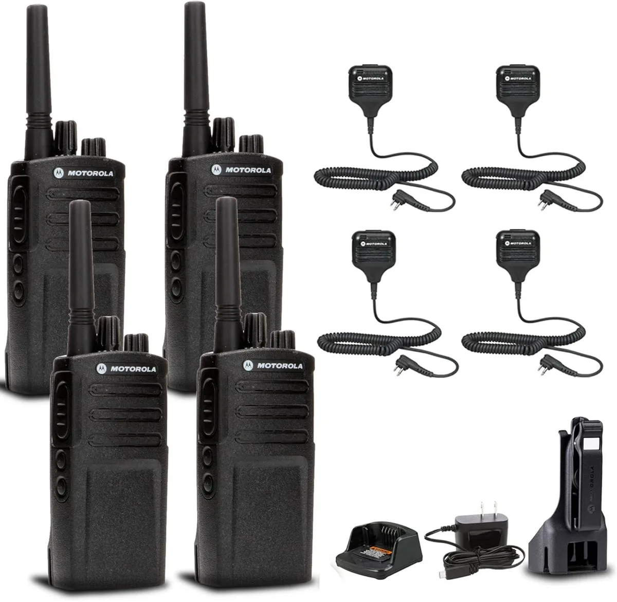 Motorola Motorola RMV2080 2-Way Radio Bundle (4 Radios + 4 Mics) — product photo