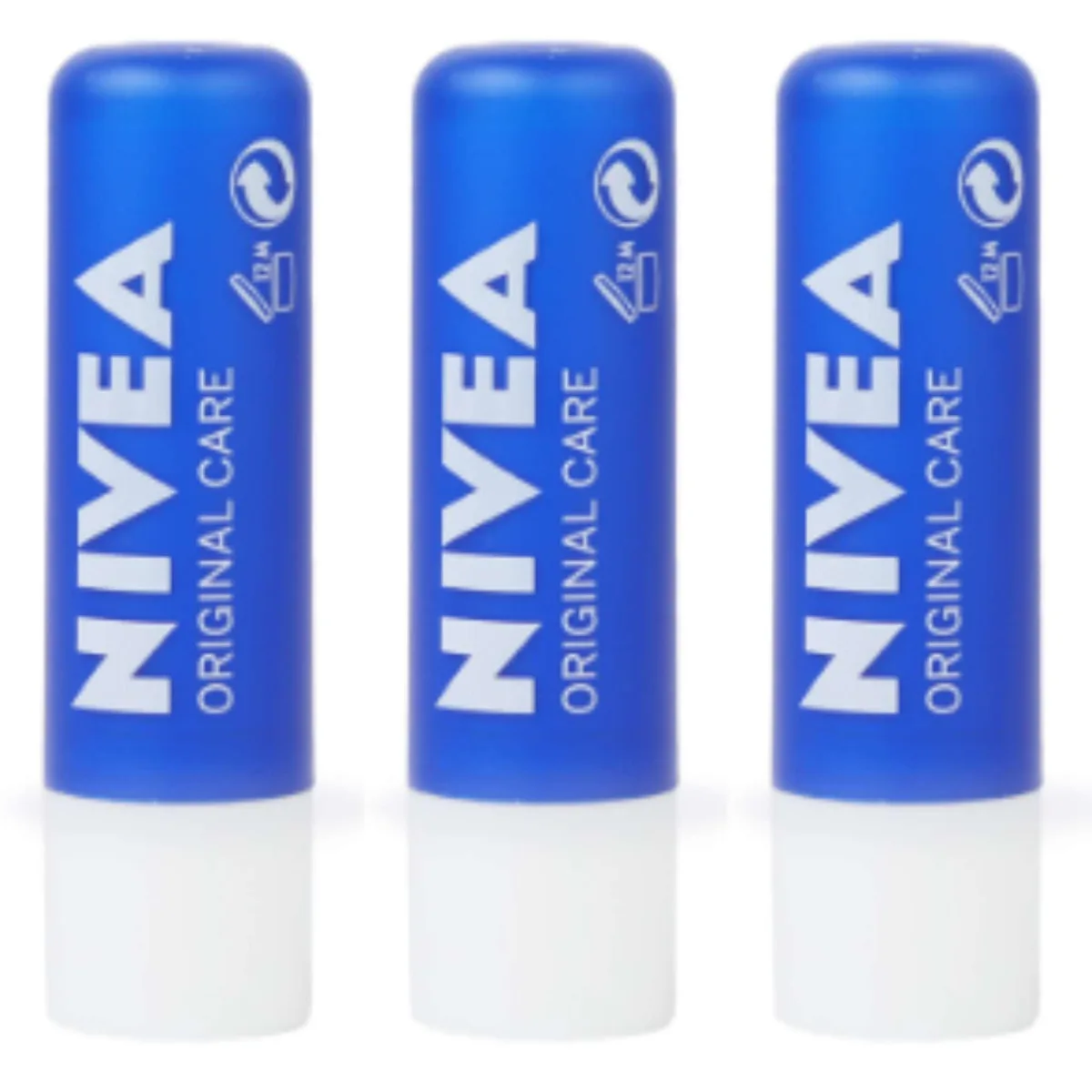 Nivea Nivea SP-52132652155198 Original Care Lip Balm 5 ml 3-Pack skin care — product photo