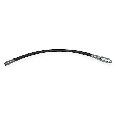 Twelve inch metal hose extension with swivel end
