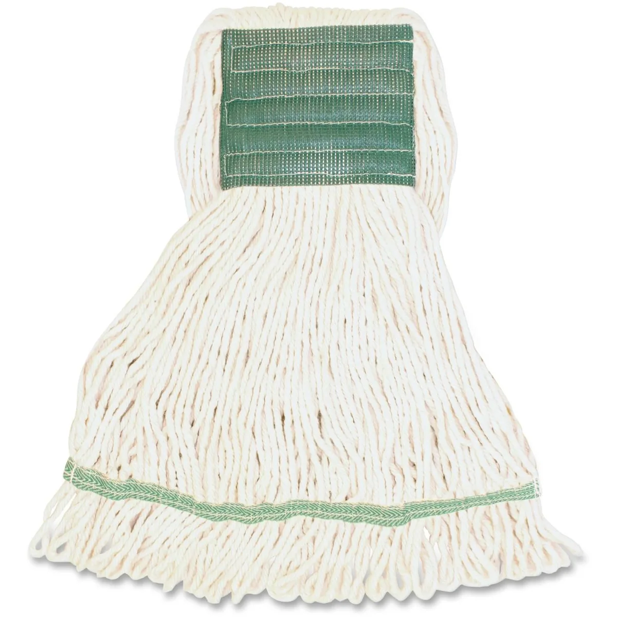 Genuine Joe Genuine Joe MWH5BEA 16 oz synthetic blend looped-end mop white — product photo