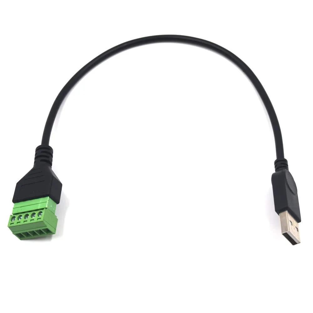 BUCIER BUCIER 12 Inch USB 2.0 5 Pin Male Terminal Block Cable — product photo