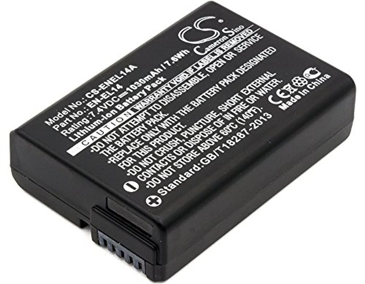  Cameron Sino EN-EL14 1030mAh 7.4V camera battery — product photo