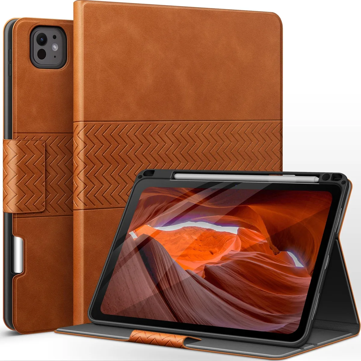 V2 Technologies V2 Technologies 2 in 1 accessory for iPad Pro 11 inch M4 2024 M5 2025 Brown — product photo