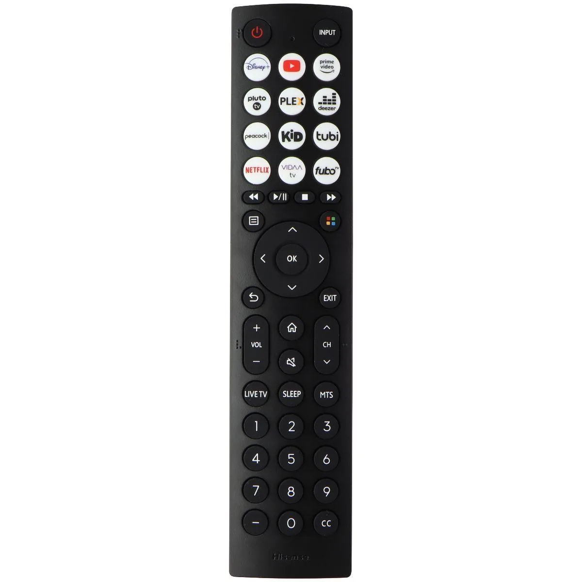 HISENSE HISENSE EN2D36H Remote Control Cover Black — product photo