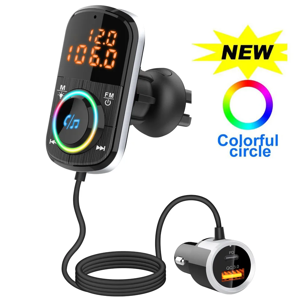 LUOM LUOM BC71 car hd radio Bluetooth 5.0 36W PD QC3.0 64G TF — product photo
