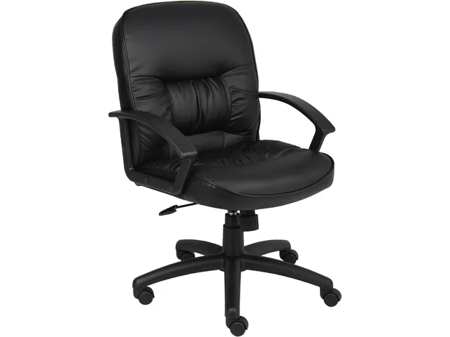 BOSS Office Products BOSS Office Products B7306 Mid Back LeatherPlus Chair — product photo