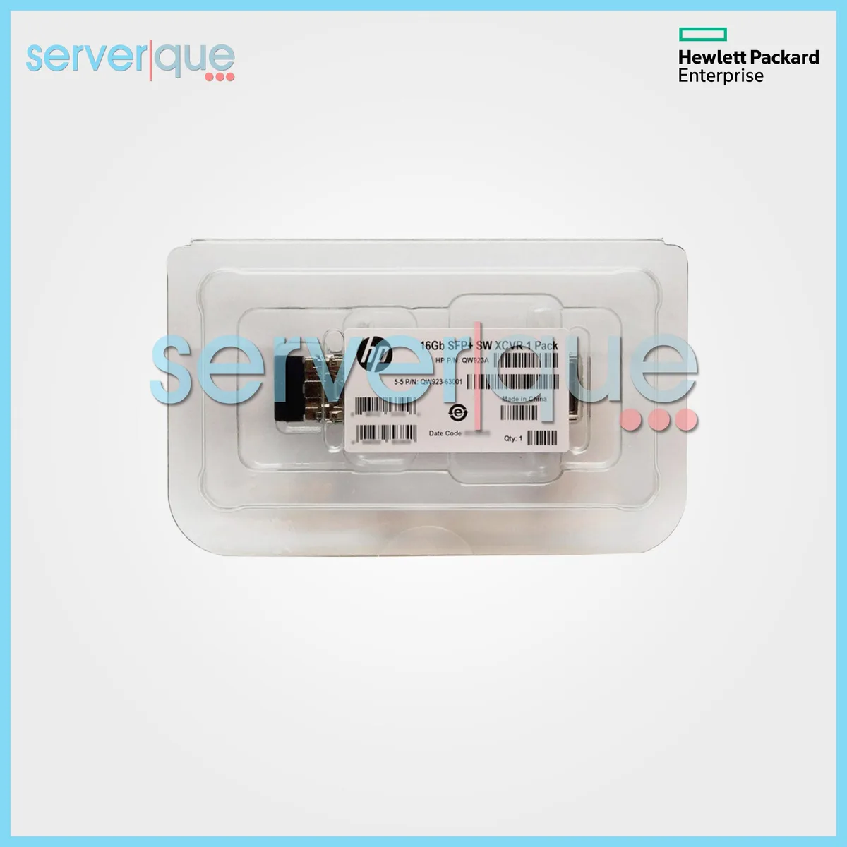 HP HP QW923A 16Gbps Fibre Channel SFP+ Transceiver 850nm — product photo
