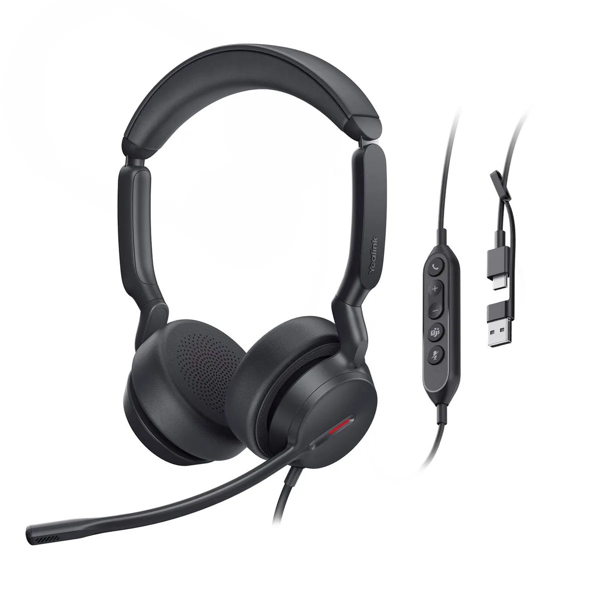 Yealink UH44 Dual Teams USB-C/A wired headset — product photo
