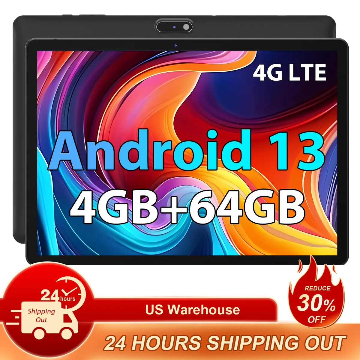 JIMTAB JIMTAB 1009P 10.1" Tablet 4GB 64GB Android 13 Octa Core — product photo