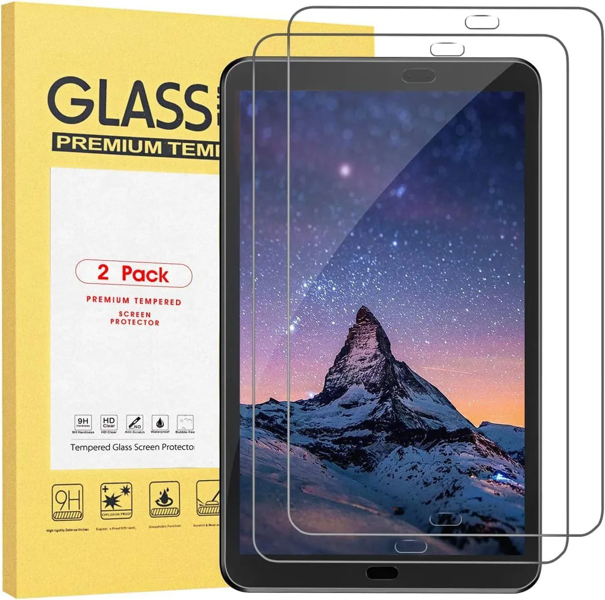 Werleo Werleo SM-T550 Tempered Glass Screen Protector 2-Pack accessory — product photo