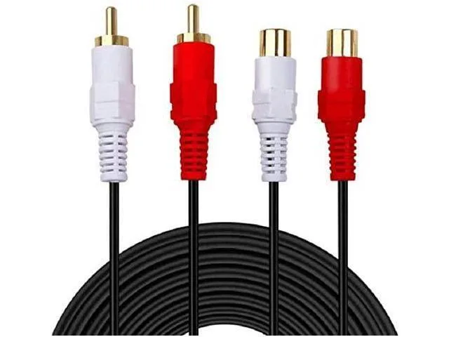 Manw Manw 2 RCA Male to Female Stereo Audio Extension Cable 3m — product photo