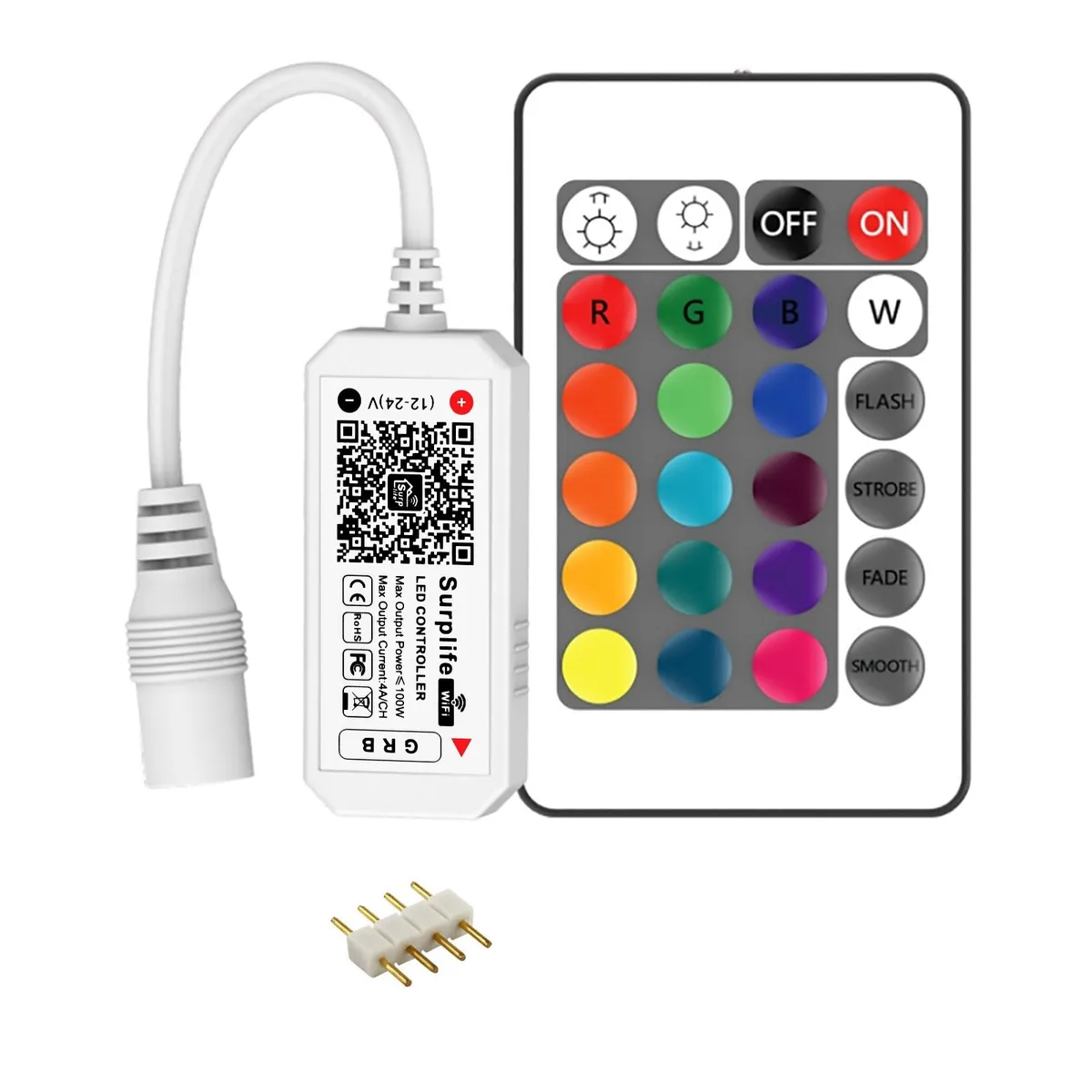 TP-LINK WiFi RGB LED Controller DC 5V/12V/24V 60W White — product photo
