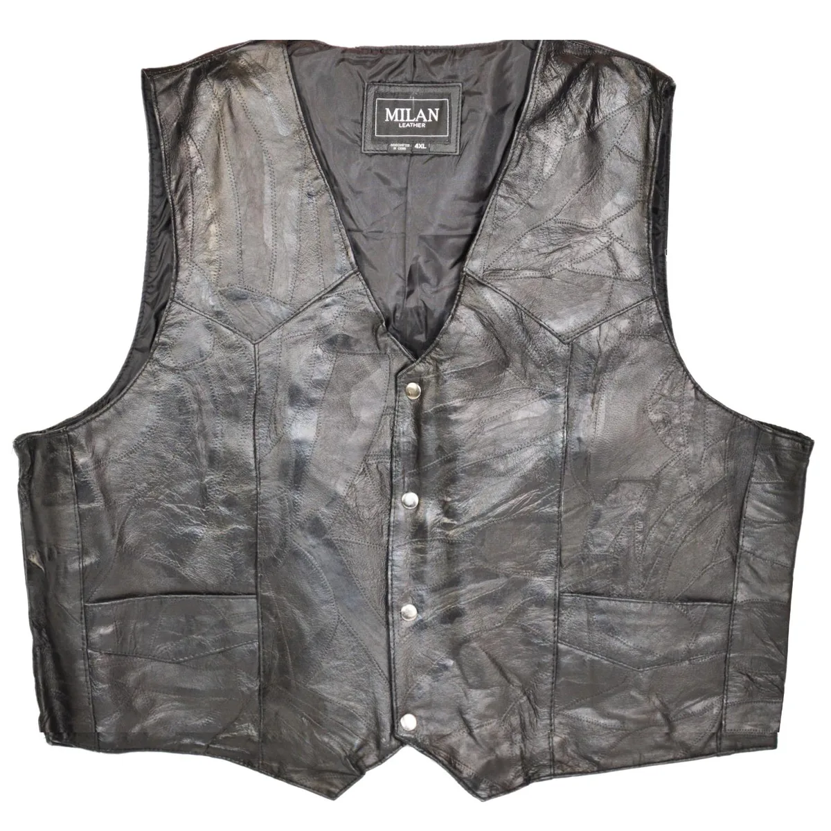 Altatac Altatac PW802 Men's Leather Vest Black 2XL — product photo