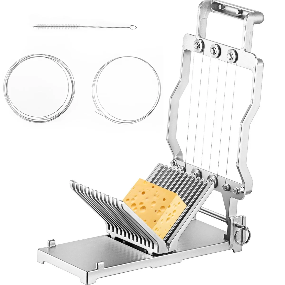 VEVOR VEVOR Cheese Cutter 1 cm &amp; 2 cm Blades Silver — product photo