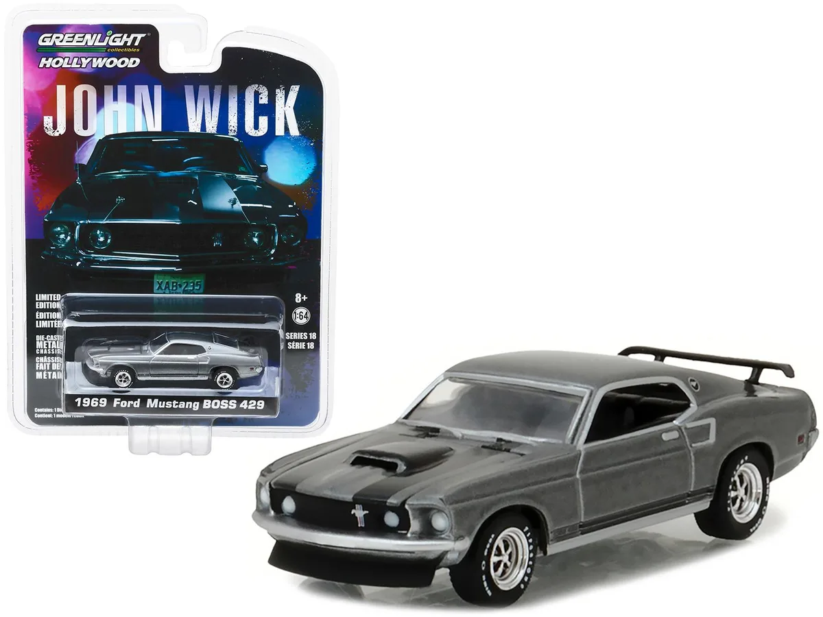 GREENLIGHT GREENLIGHT 1969 Ford Mustang Boss 429 "John Wick" 1/64 Diecast 2.75 — product photo