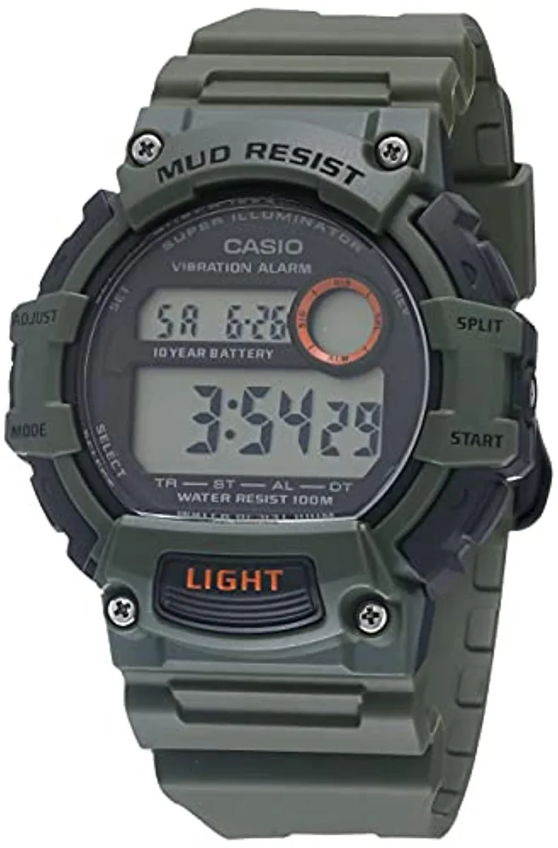 CASIO CASIO TRT-110H-3AV watch green 27.6mm 47.9mm case 100m 10-year battery — product photo