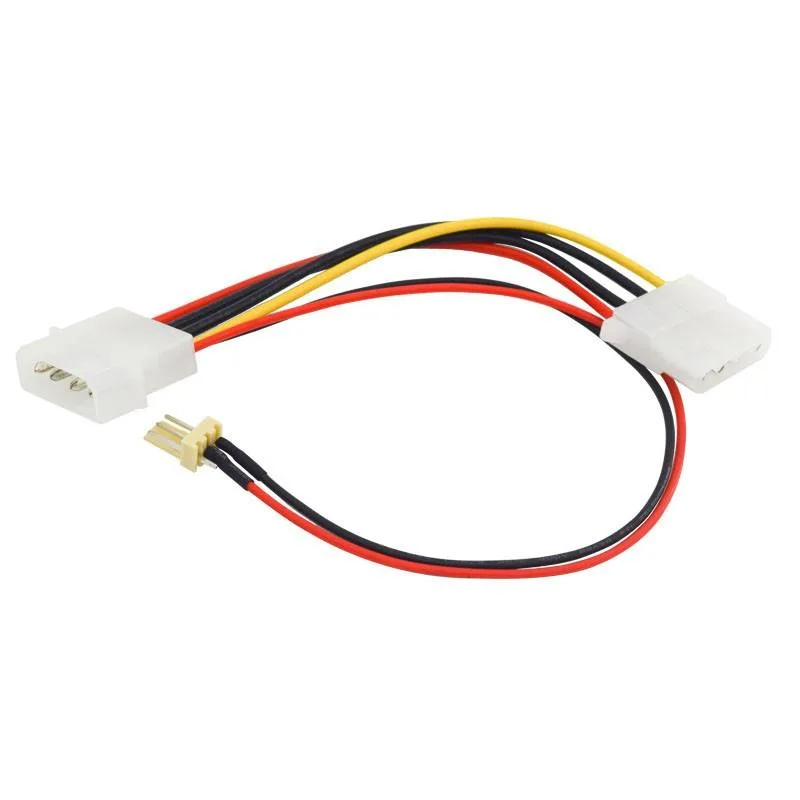 EN-Labs EN-Labs IDEEX4-3PIN8 internal power cable 8in 3-pin 4in Molex 12V 18AWG 22AWG — product photo