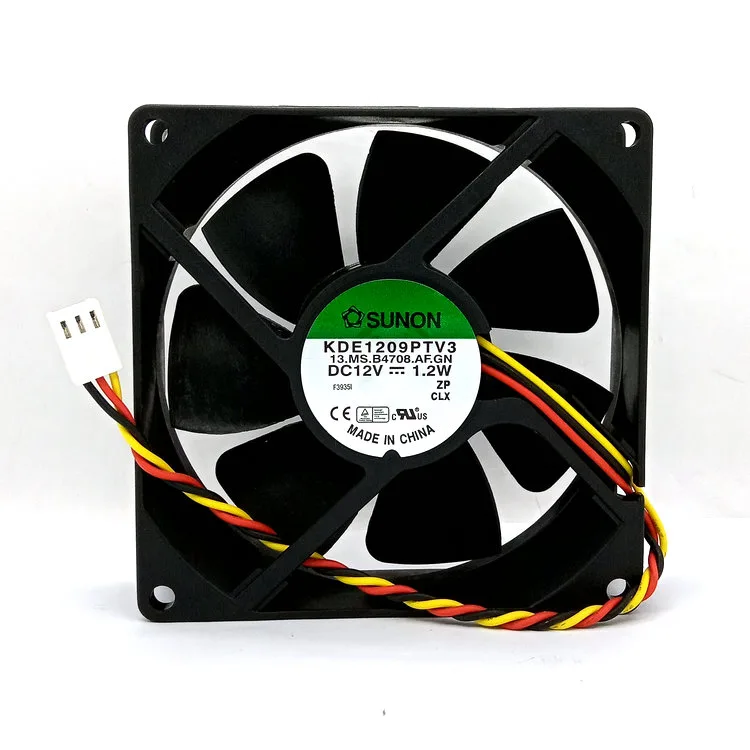 SXDOOL SXDOOL 90mm Magnetic Barometric 3-pin 2500-2999 RPM 20-25 CFM 35-40 dBA Black case fan — product photo