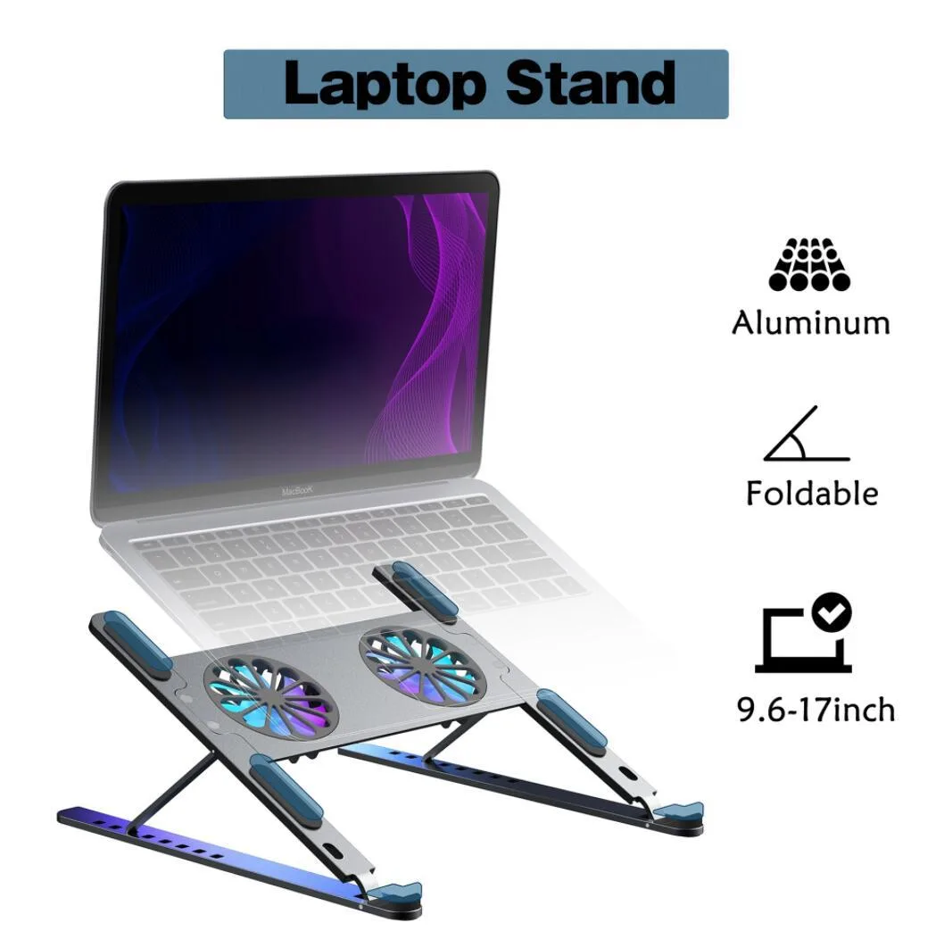 LUOM LUOM TSB02F laptop cooling pad 11-17.3" 4 fans black — product photo
