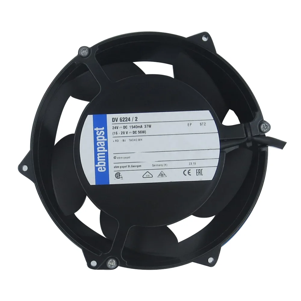 Fans Fans DV6224/2Motor 172×51mm 24V 37W 1.54A industrial cooling fan — product photo