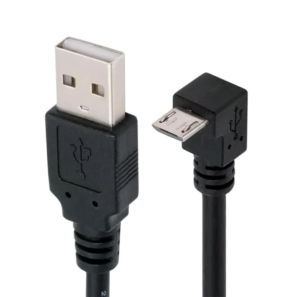 WRIARICH WRIARICH Micro USB 2.0 90° Down-Angled to USB-A Cable 50cm — product photo