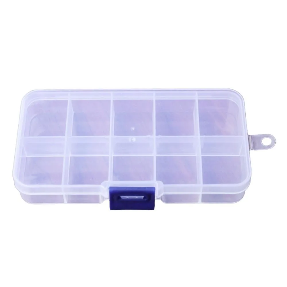 Ruth's sister Ruth's sister 10 Grid Transparent Plastic Storage Box 12.9x6.7x2.2 cm — product photo