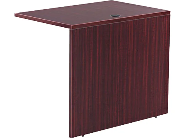 Mahogany office return bridge shell 35w x 23d
