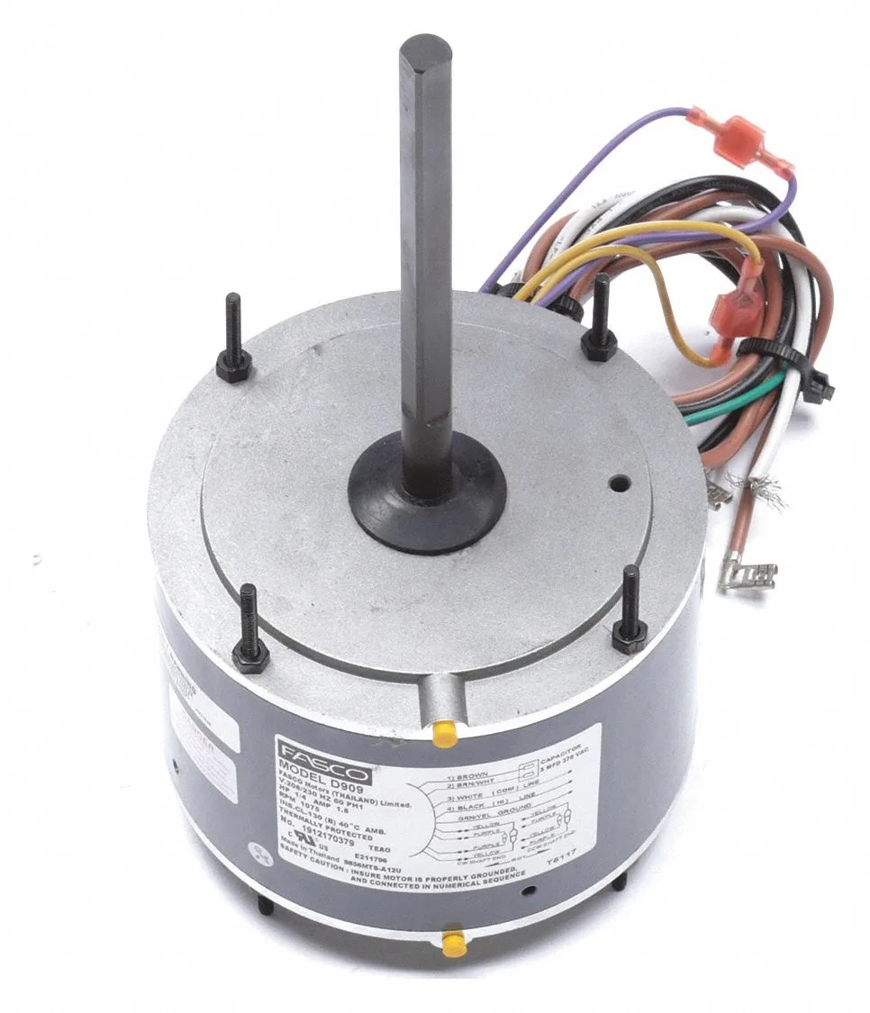 FASCO FASCO D909 1/4 HP 208-230V Condenser Fan Motor — product photo