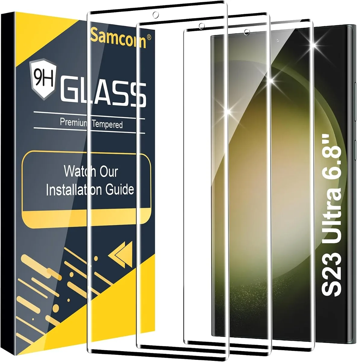 NuoTo NuoTo Galaxy S23 Ultra Screen Protector 3 Pack 0.26 mm 99% HD Clear — product photo