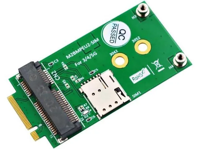 Manw Manw M.2 Key B to Mini PCI-E Adapter with SIM Slot 3042 3052 — product photo